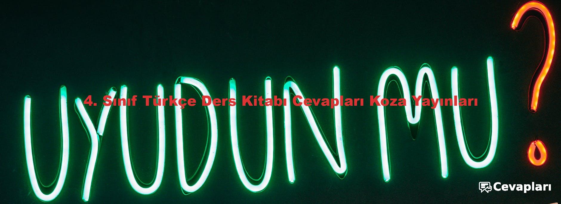 4. Sınıf Türkçe Ders Kitabı Cevapları Koza Yayınları